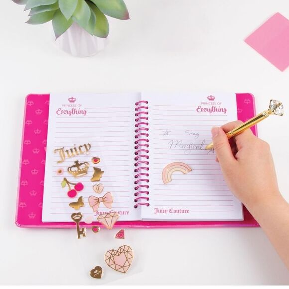 Juicy Couture Make It Real Princess Of Everything 19-PC Boxed Journal & Pen Set - Picture 5 of 11
